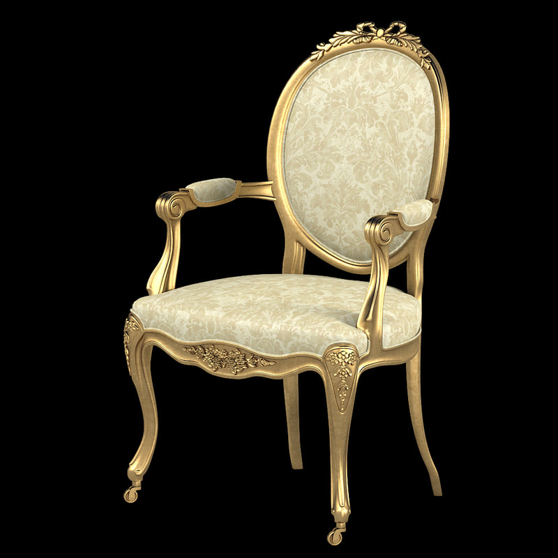 versailles nursing armchair 3d obj